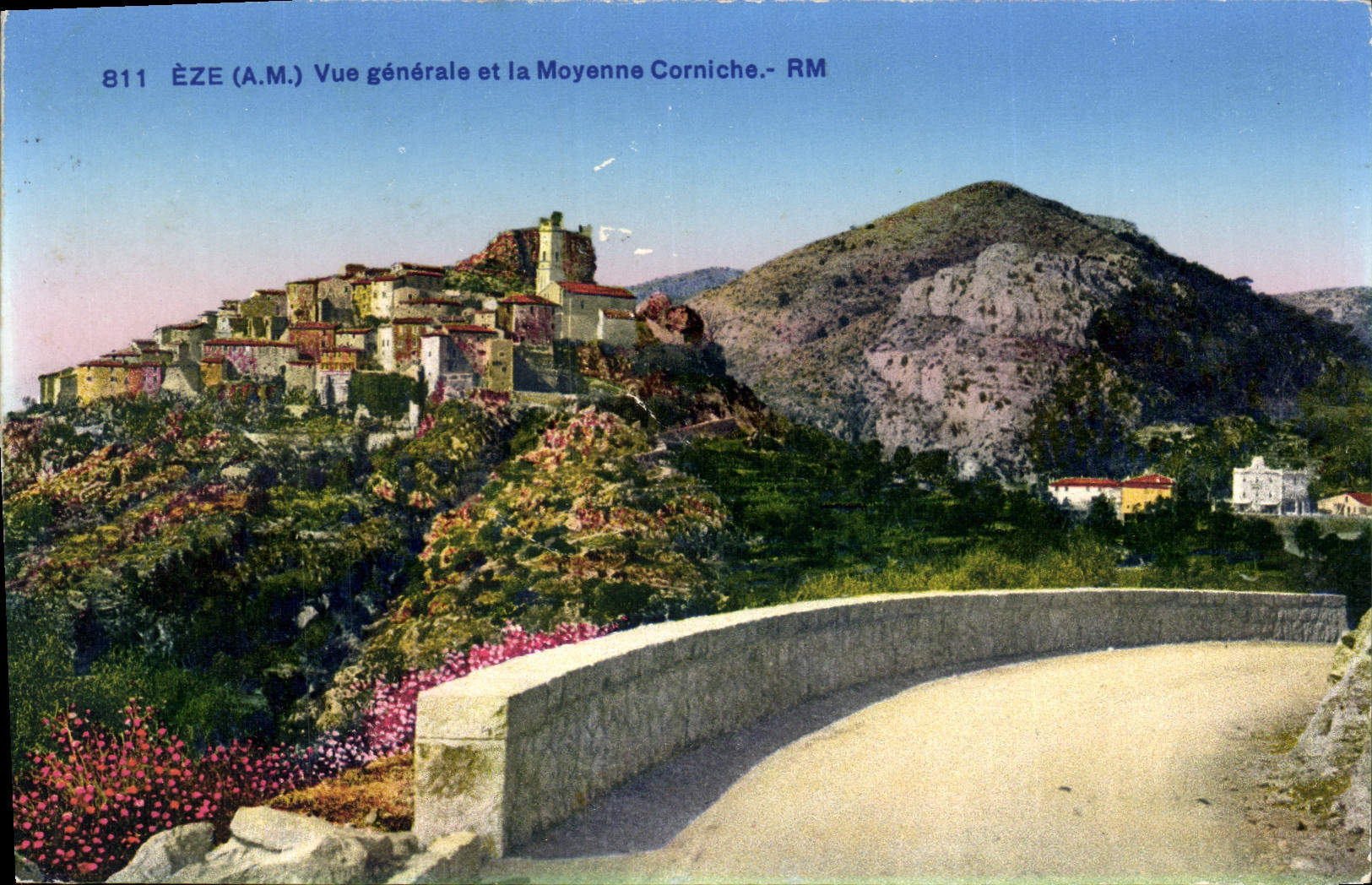 CPA Eze Vue Generale Et La Moyenne Corniche