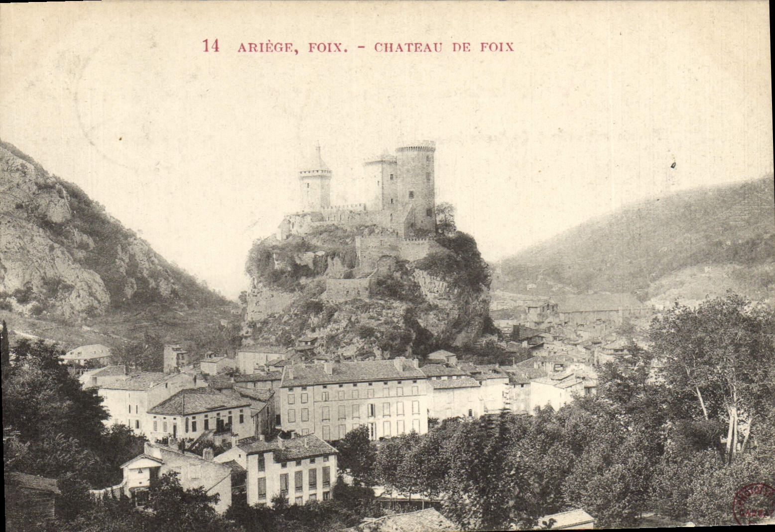 CPA Foix Vallee De I'Ariege Le chateau