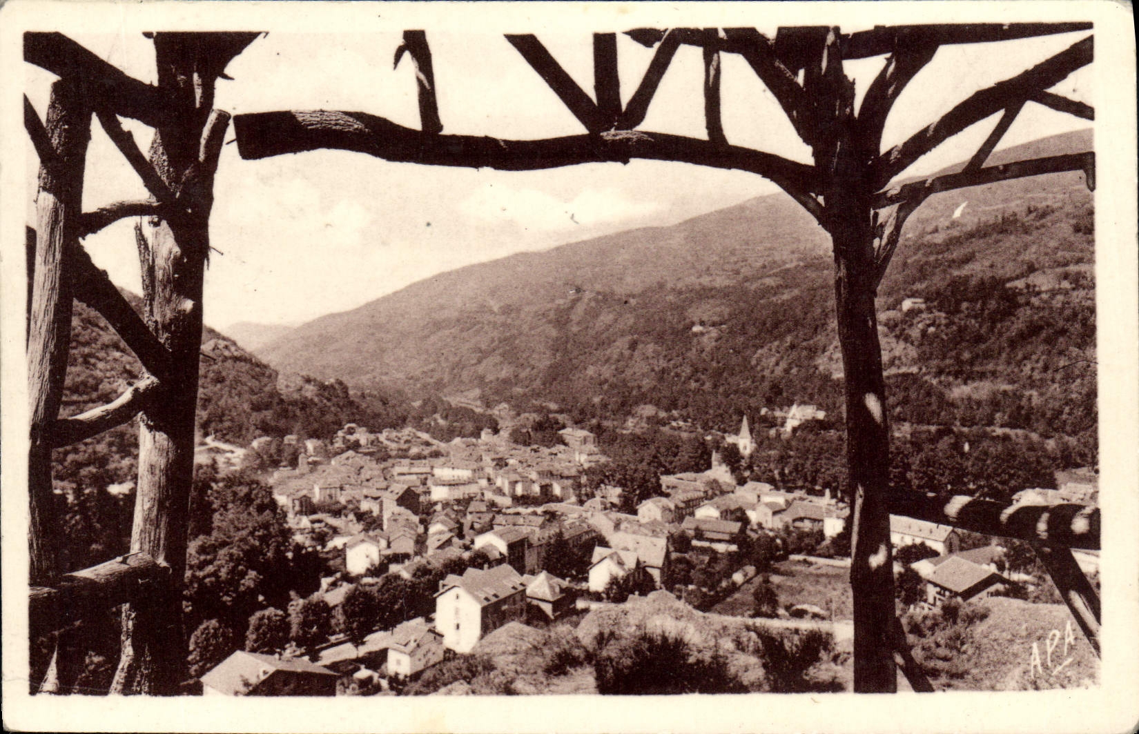 CPA Ax Les Thermes Vue Generale
