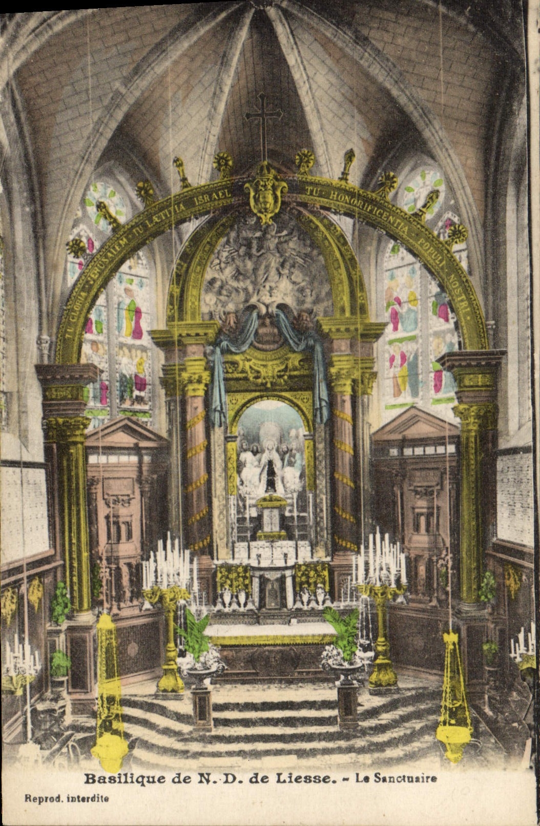 VINTAGE POSTCARD ND Basilica of Jubilation the Sanctuary