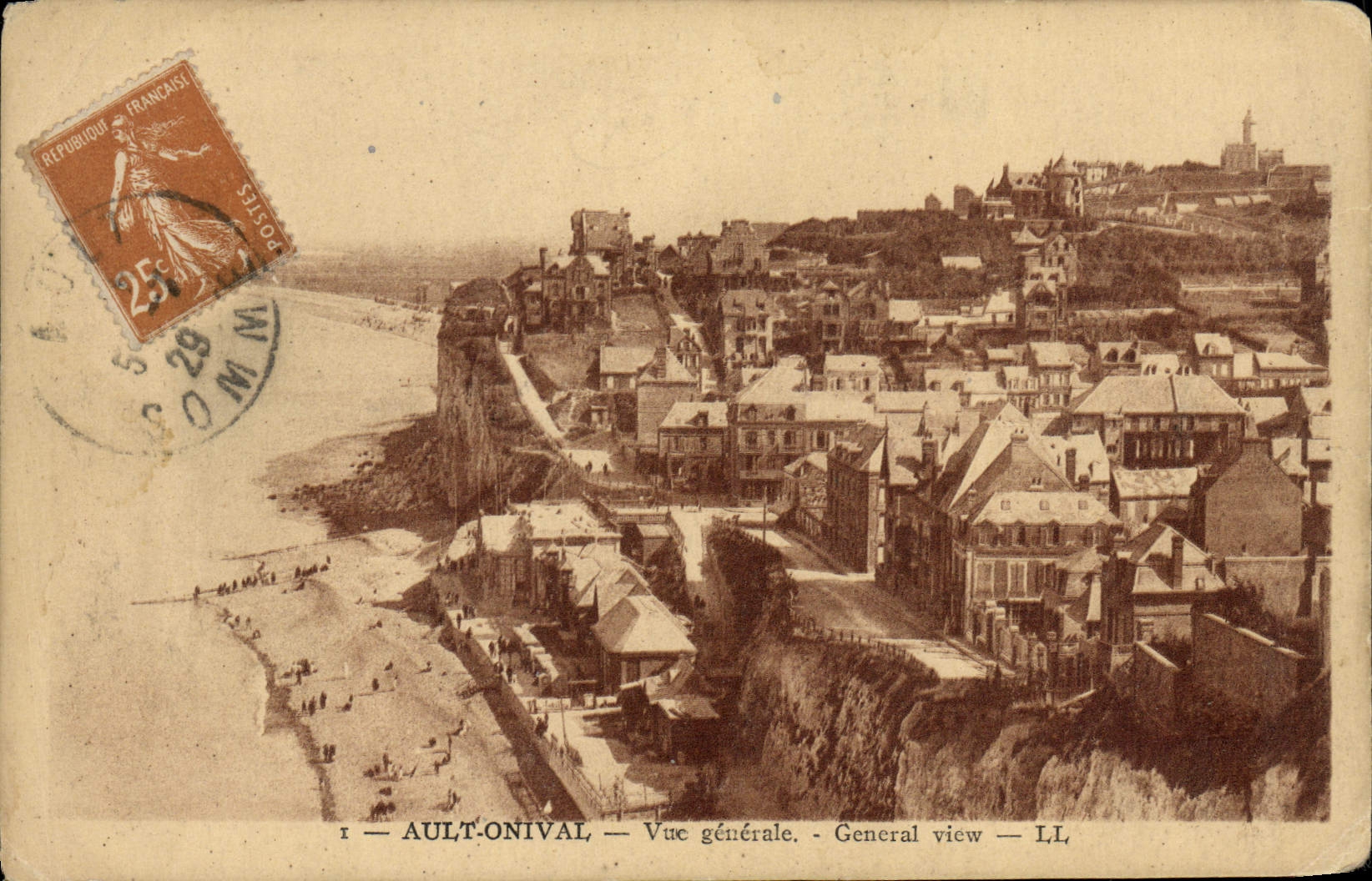 VINTAGE POSTCARD Ault Onival View