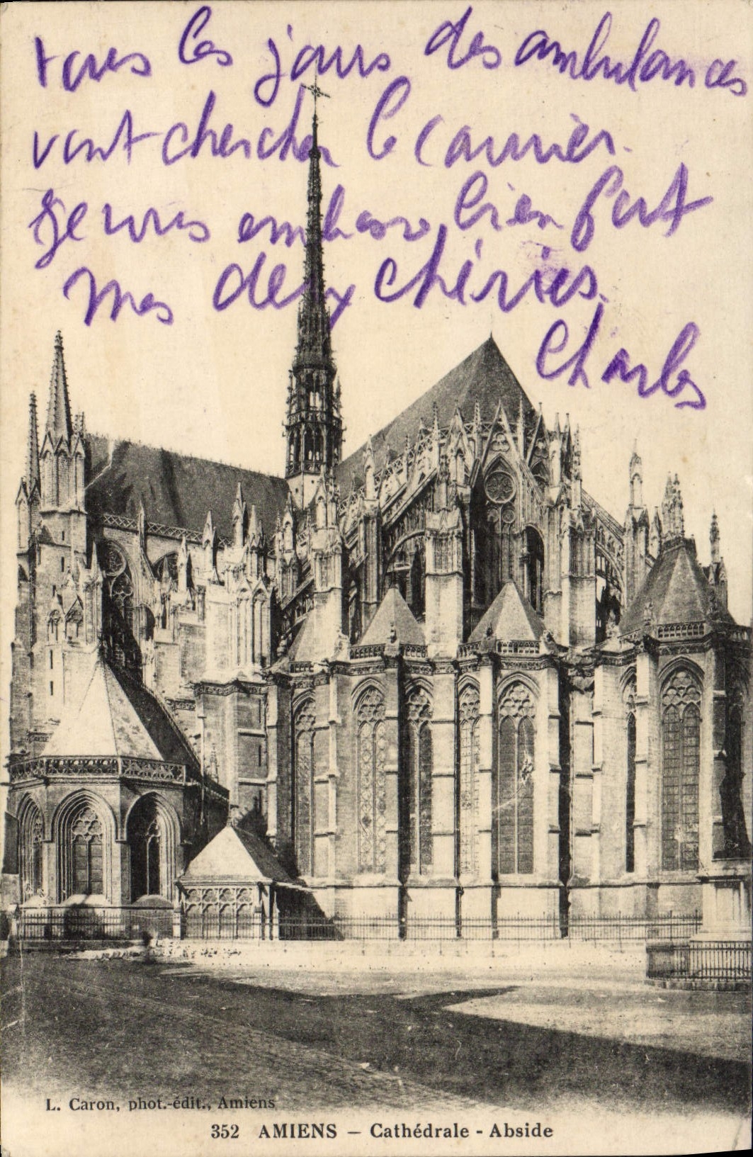 CPA Amiens Cathedrale Abside