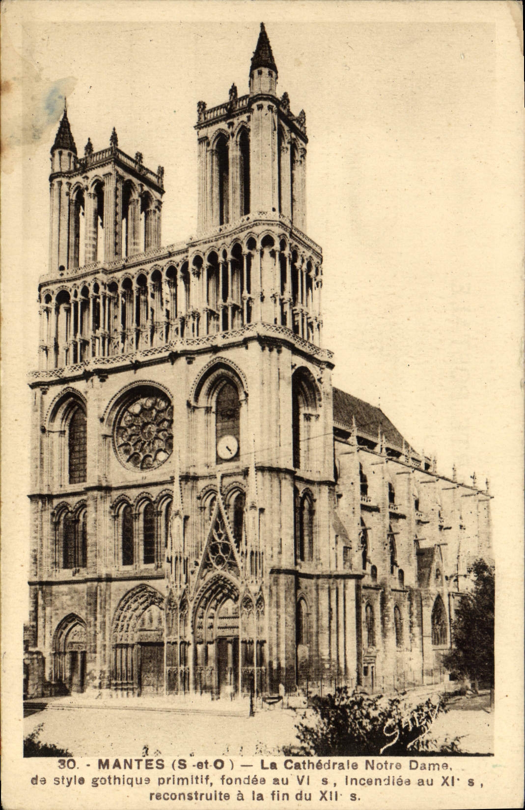 CPA Mantes La Cathedrale Notre Dame