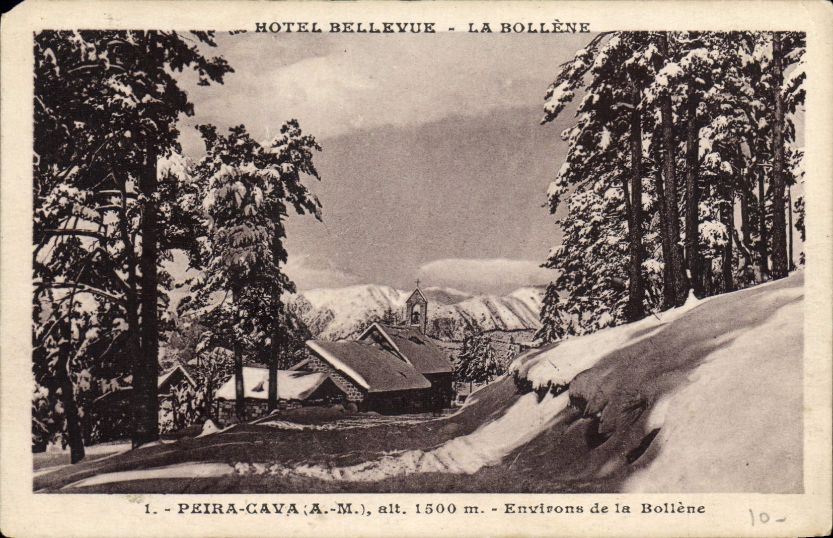 VINTAGE POSTCARD Peira Undermined Surroundings Of Bollene