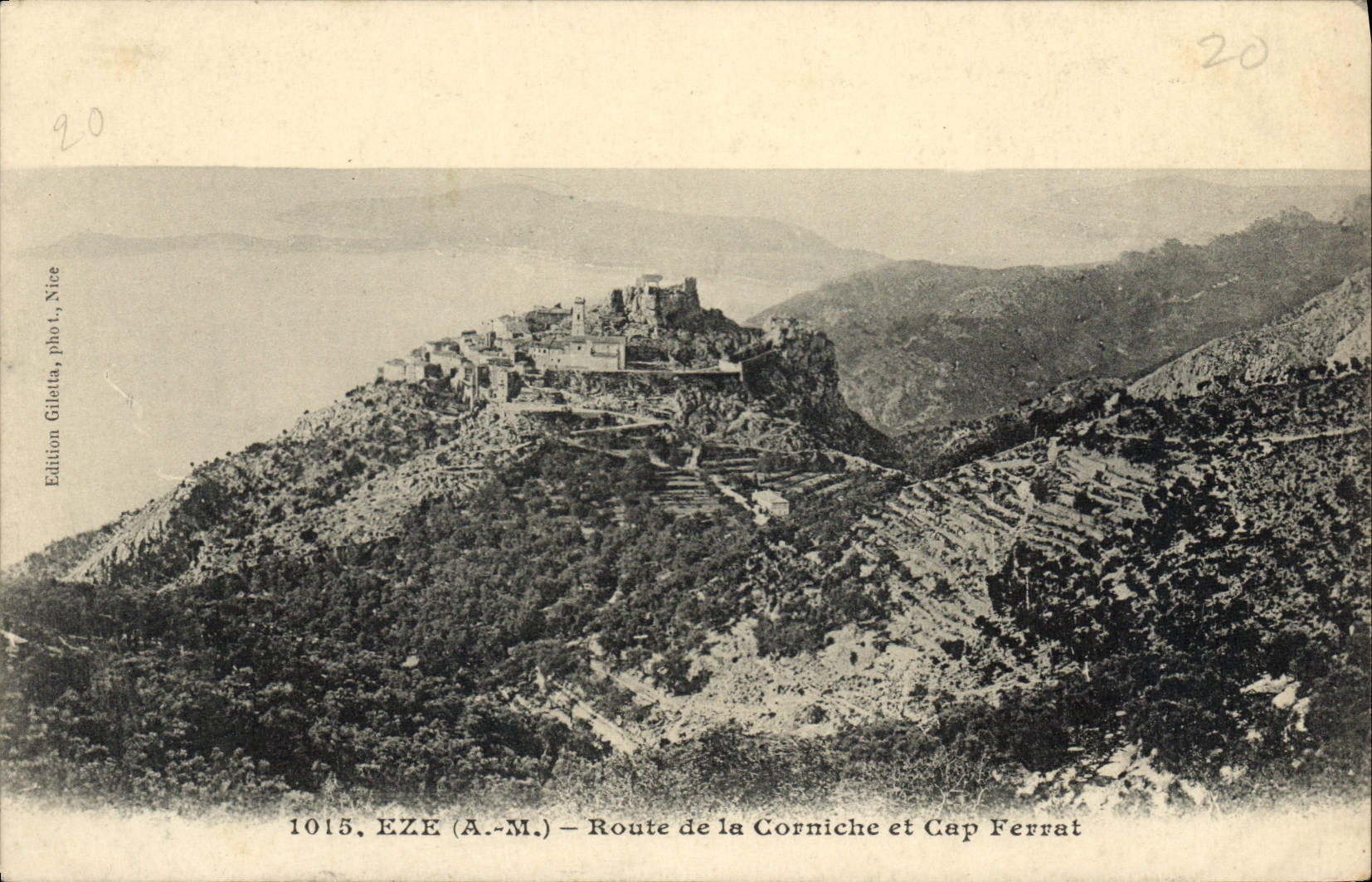 CPA Eze Route De La Corniche Et Cap Ferrat