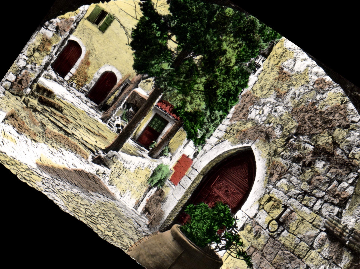 POSTAL MODERNA aldea de Eze