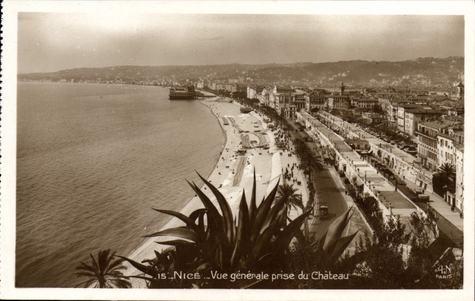 CPA Nice Vue Generale Prise Du Chateau