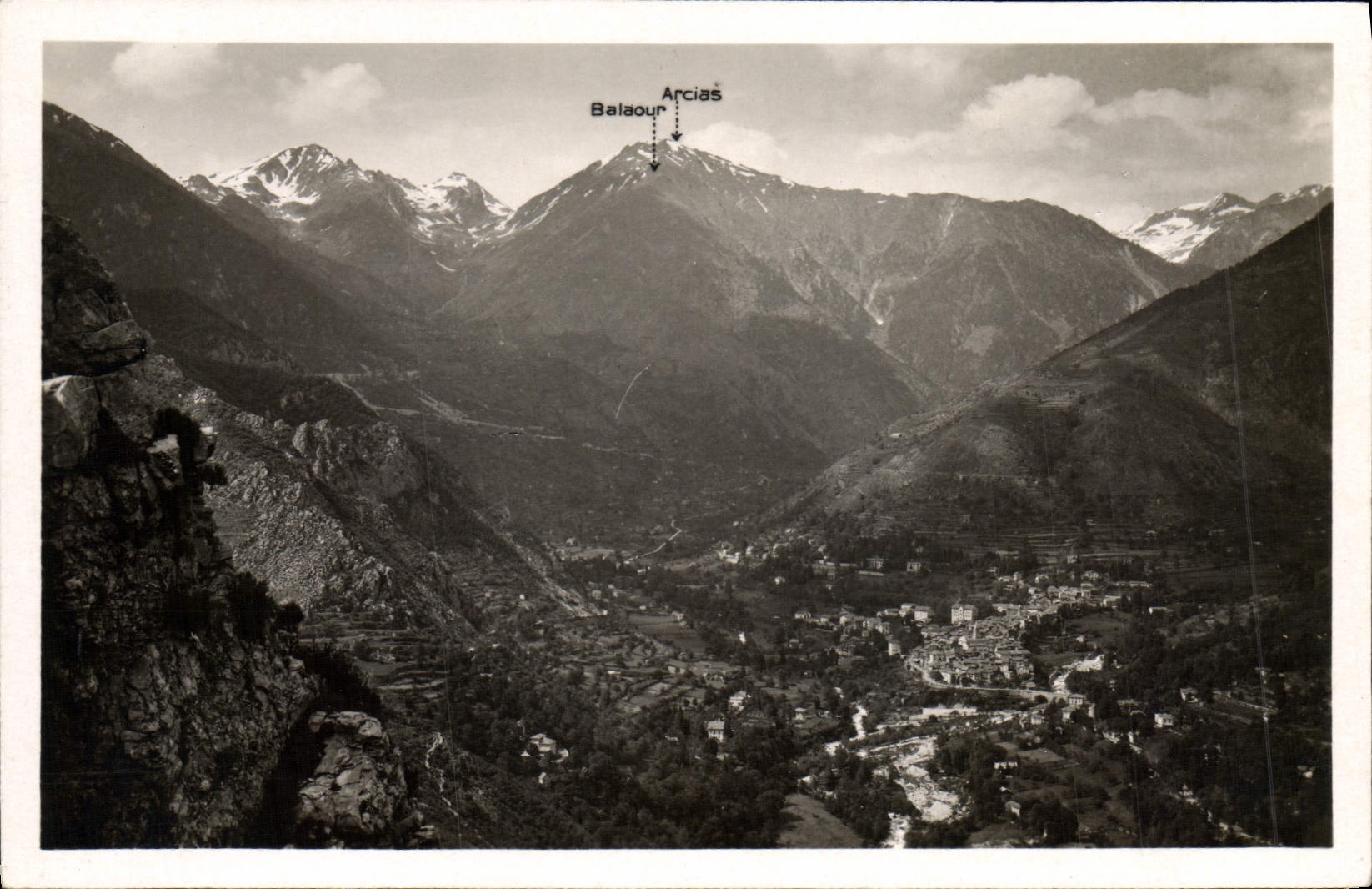 MODERN CARD Switzerland nicoise St Martin Vesubie View