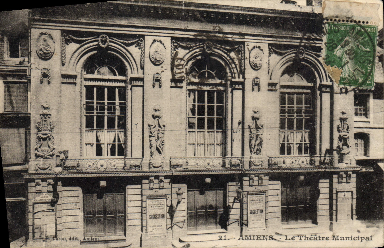 CPA Amiens Le Theatre Municipal