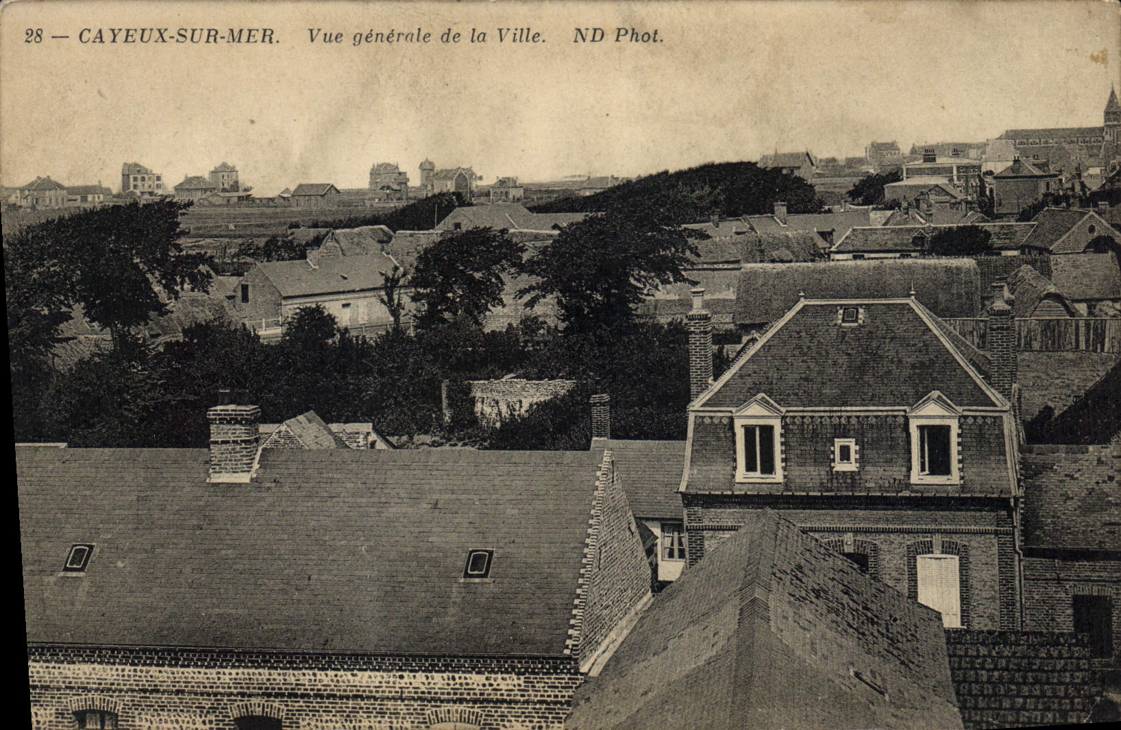 CPA Cayeux Sur Mer Vue Generale De La Ville