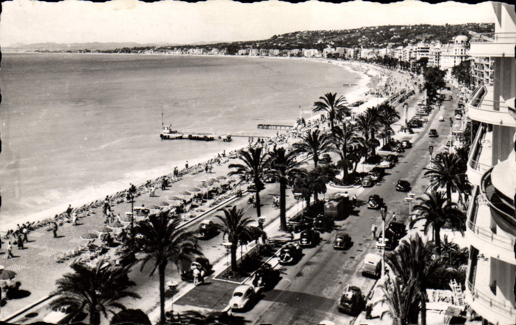 POSTAL MODERNA Niza la bahía de los ángeles