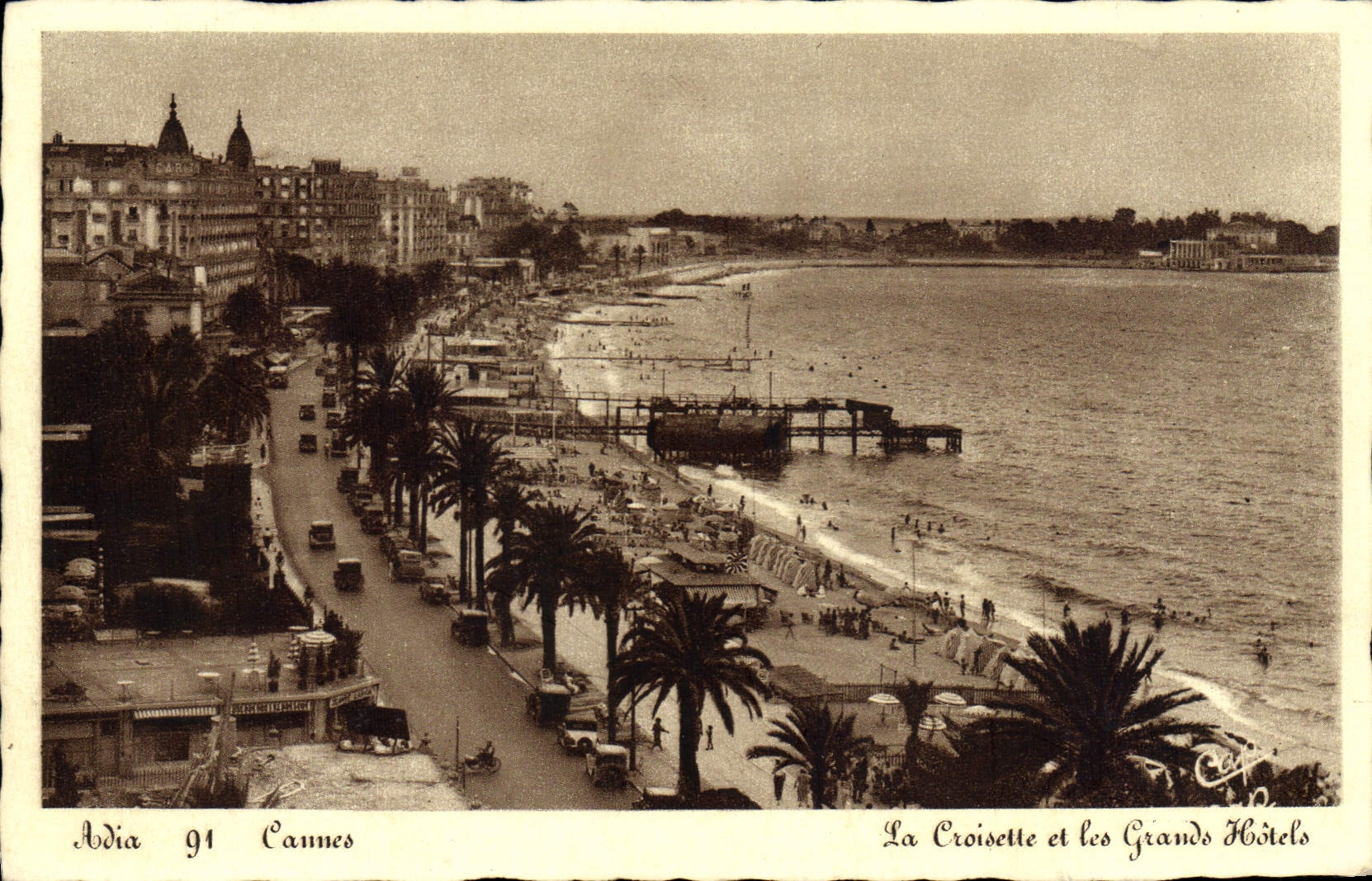CPA Cannes La Croisette Et Les Grands Hotels