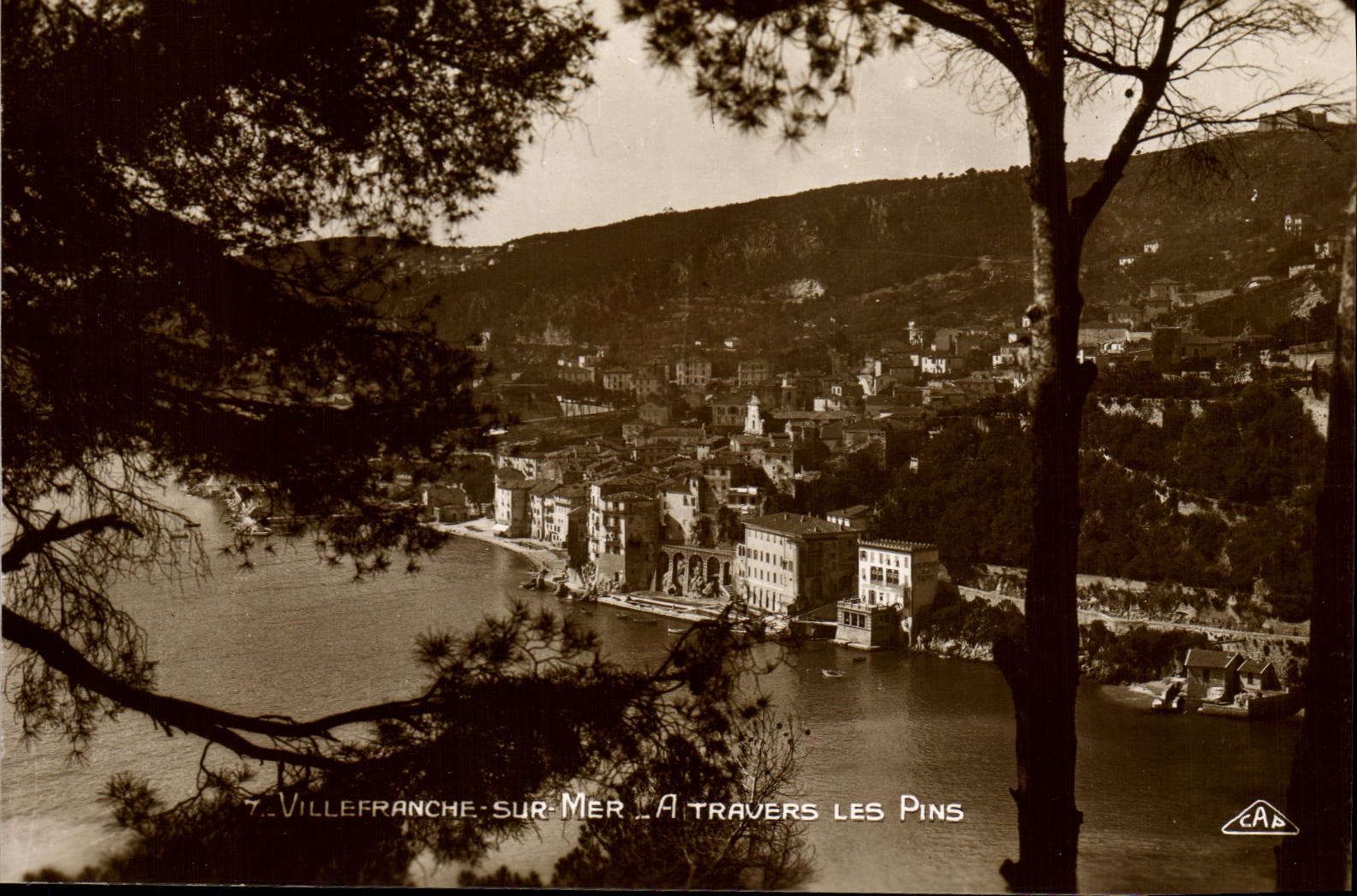 CPA Villeranche Sur Mer A Travers Les Pins