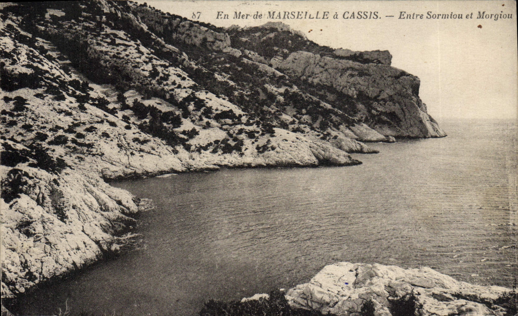 CPA En Mer de Marseille a Cassis Entre Sormiou et Morgiou