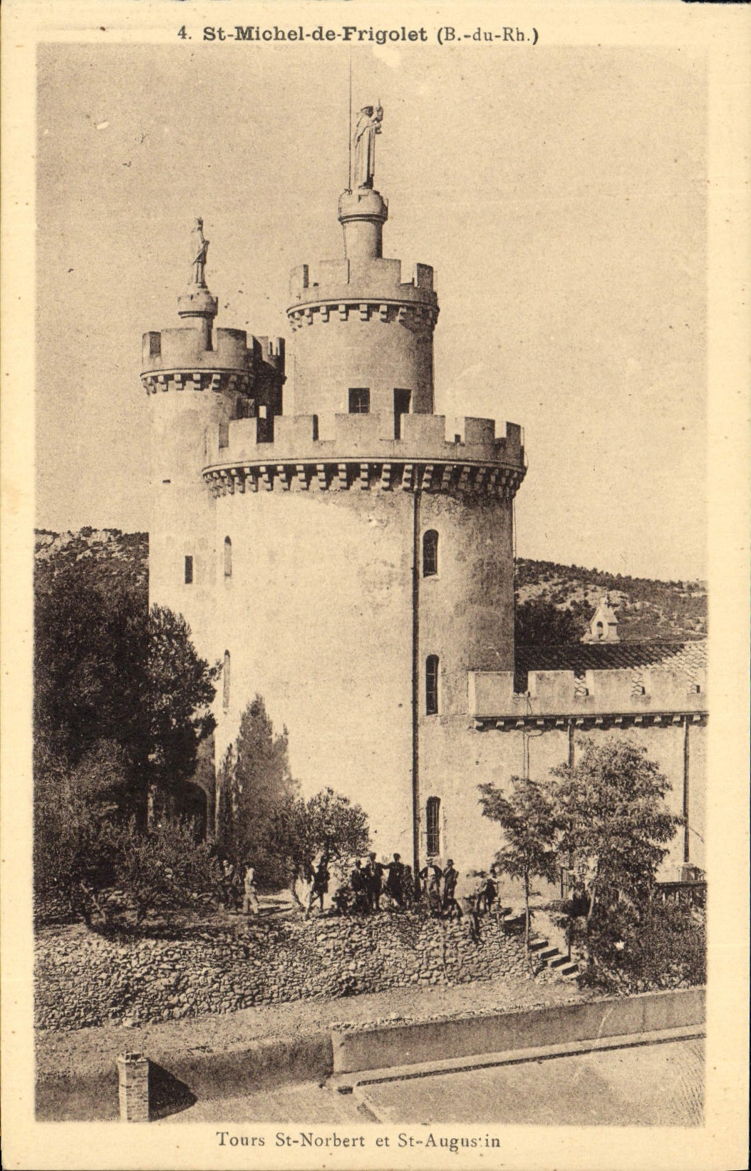 CPA St Michel de Frigolet Tours St Norbert et St Augustin