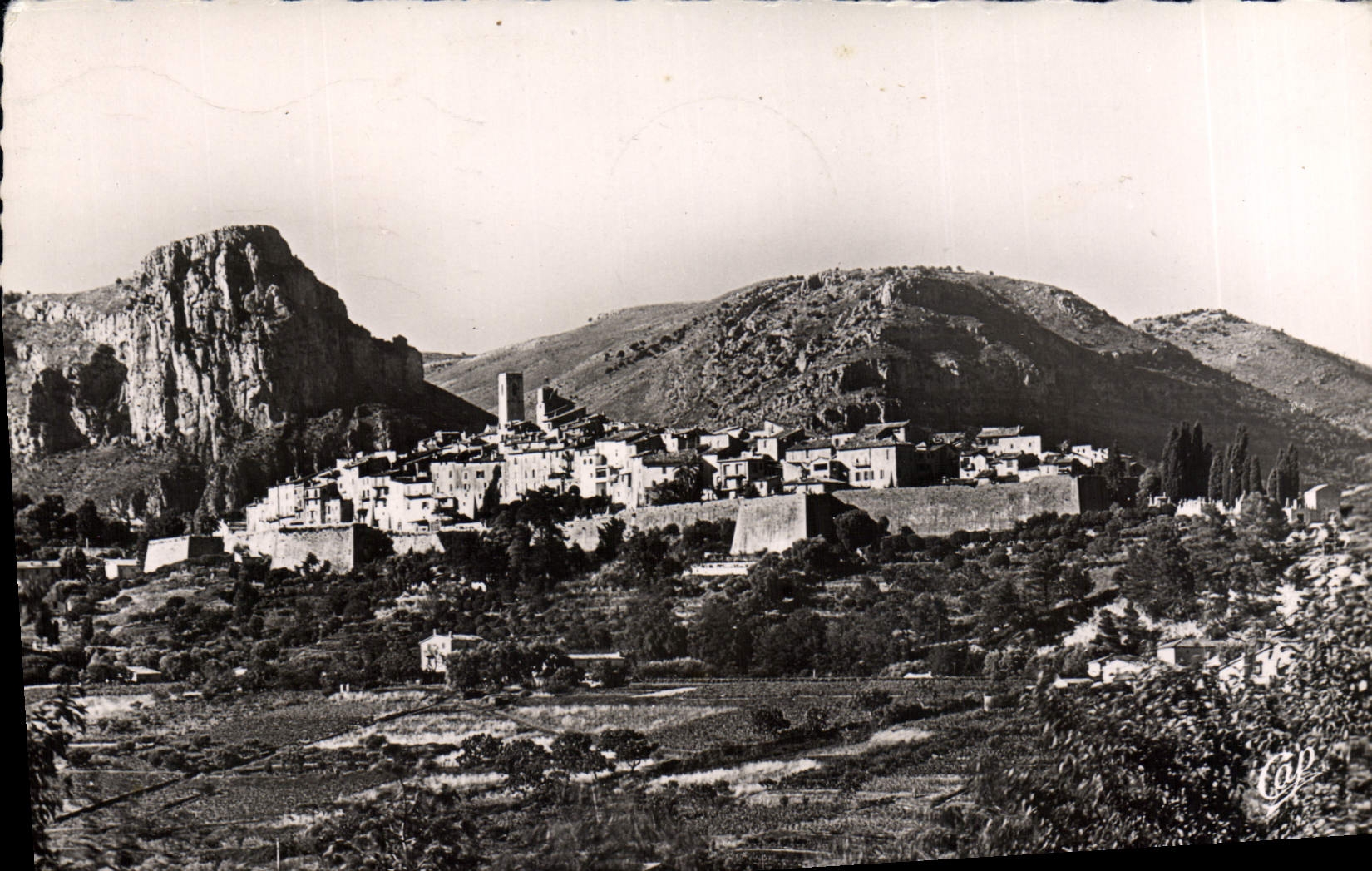 MODERN CARD Saint Paul View and the beautiful one of St Jeannet