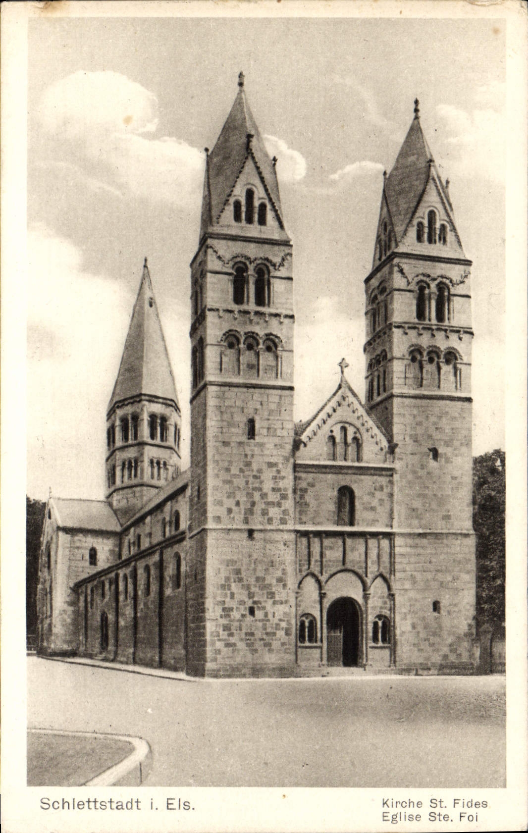 VINTAGE POSTCARD Schlettstadt Els Church co. DOI