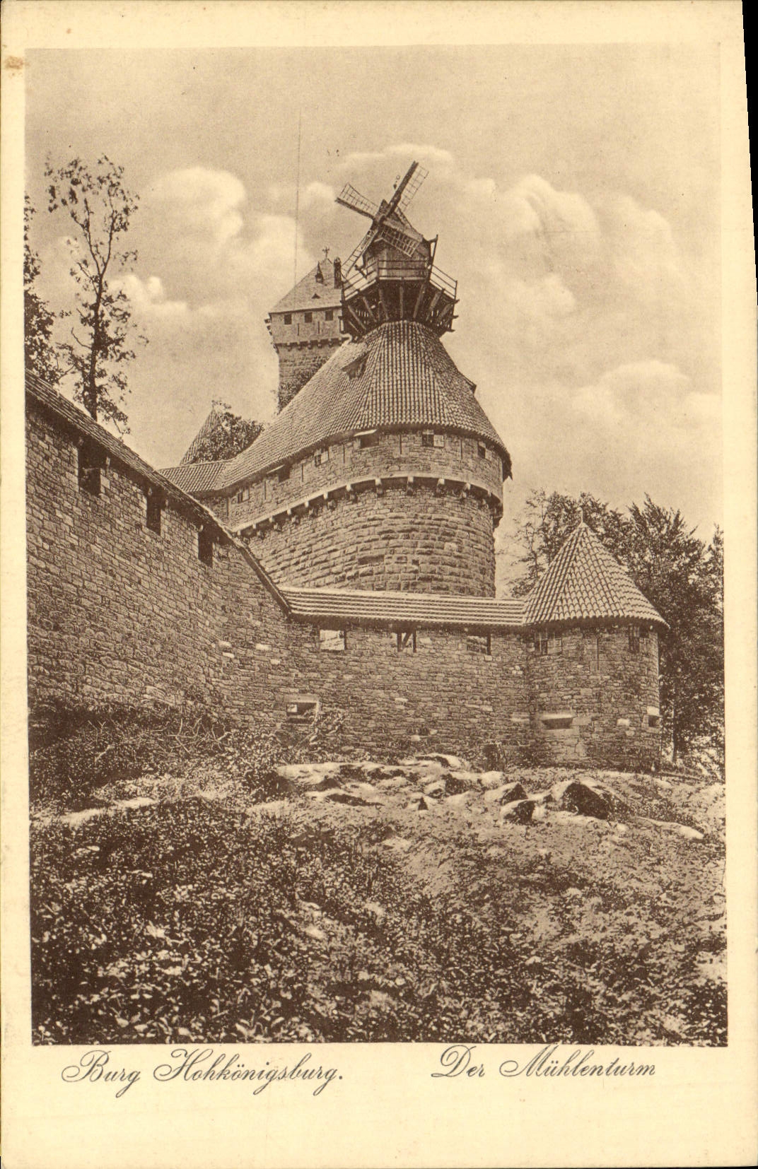 VINTAGE POSTCARD Hohkonigsberg Mill
