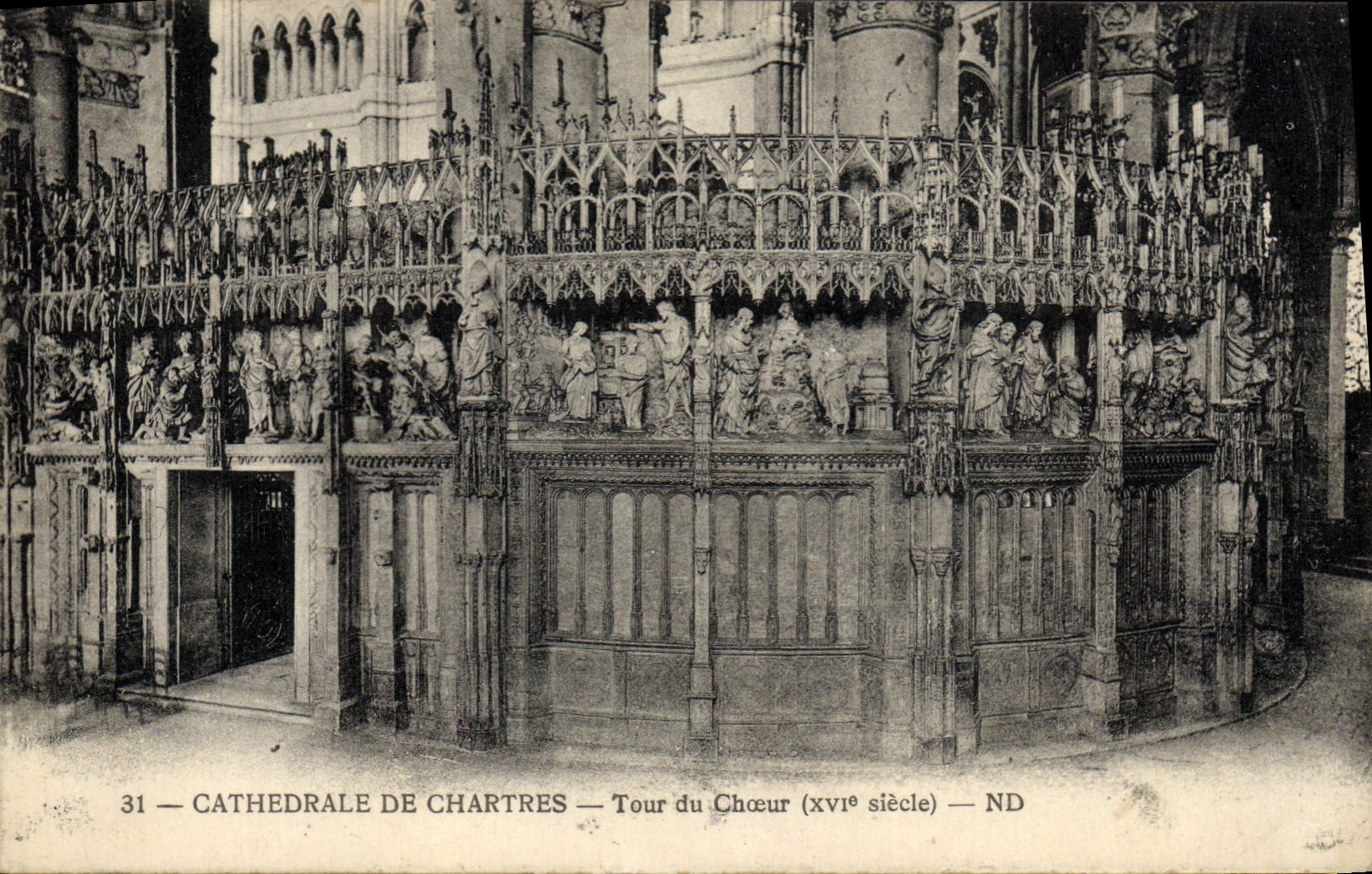 CPA Cathedrale De Chartres Tour du Choeur