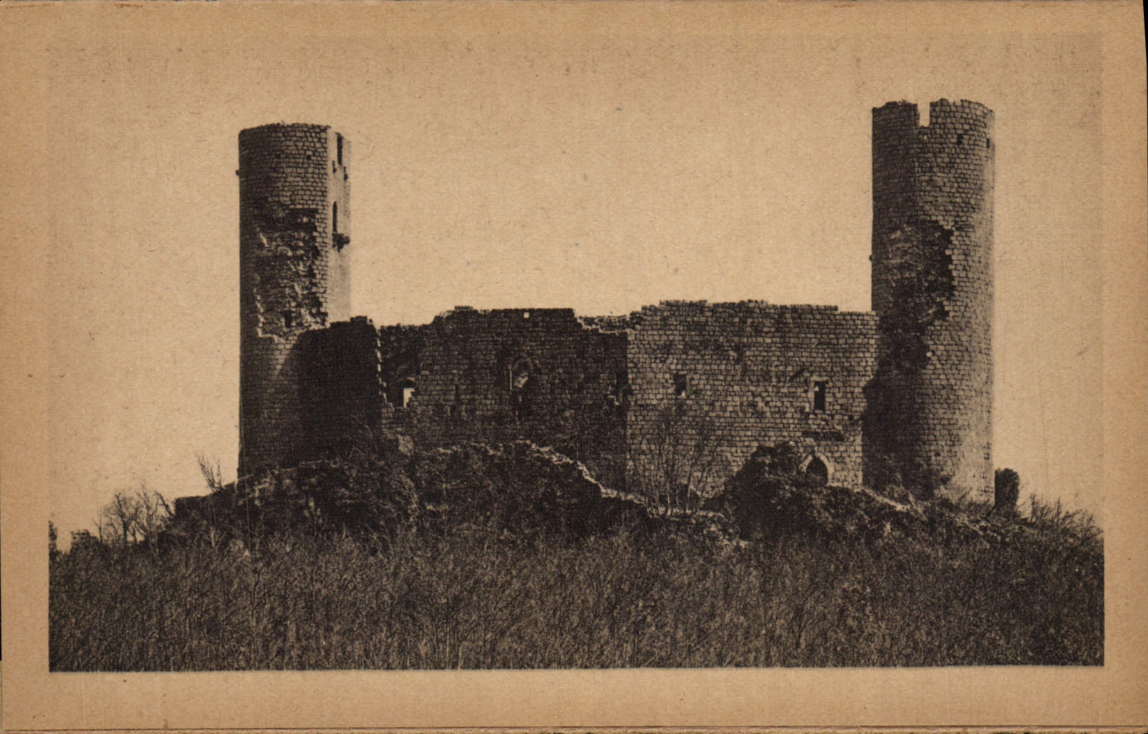 VINTAGE POSTCARD Barr the Castle of Andlau