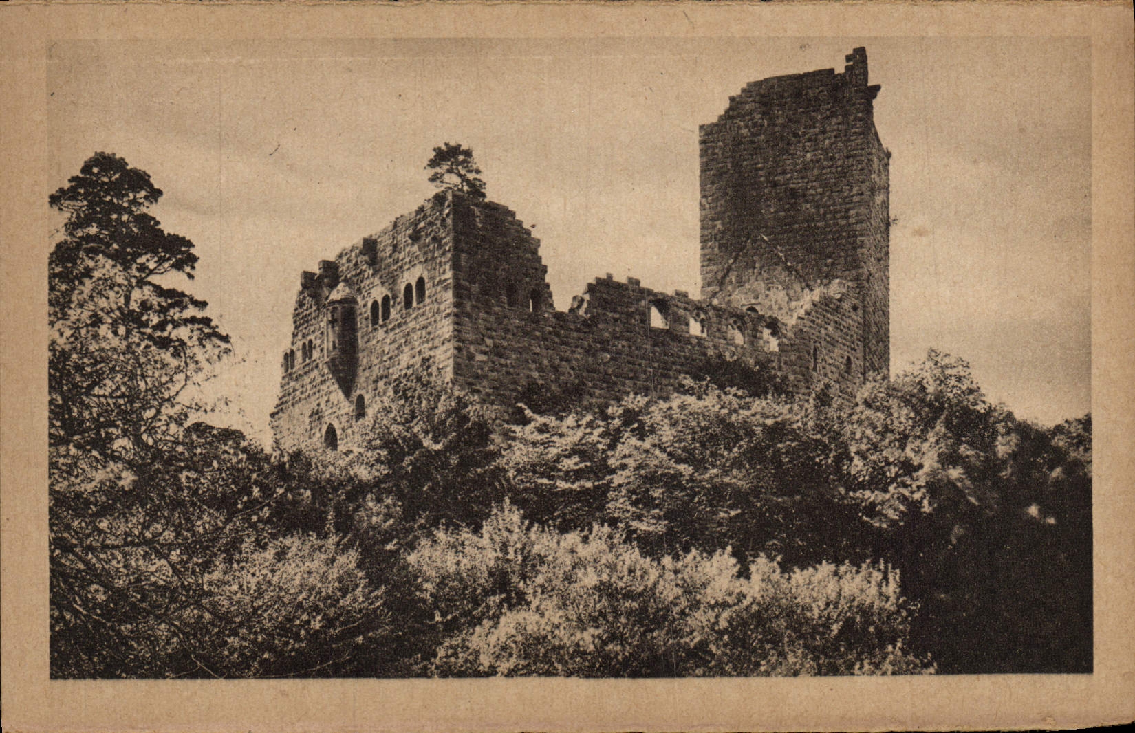 VINTAGE POSTCARD Barr Ruin of Landsberg