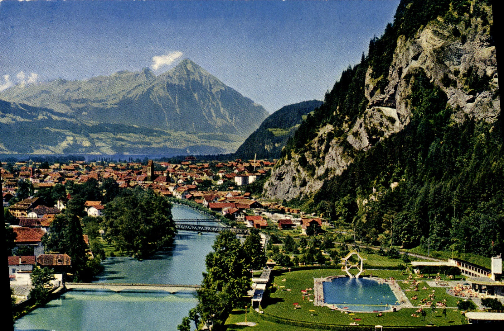 CPM Interlaken Strandbad Mit Niesen