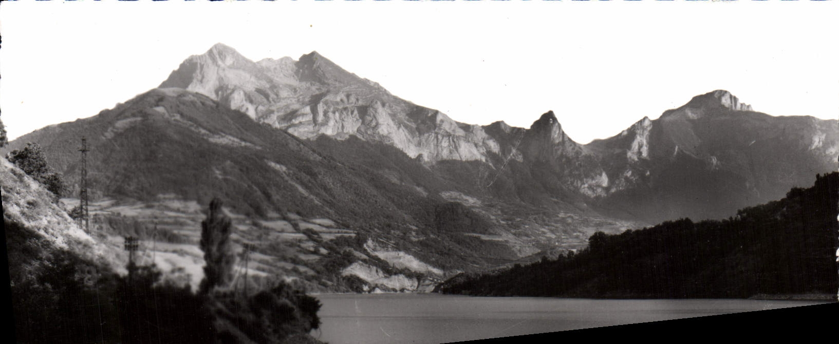 MODERN CARD Body Obiou E lake of Sautet and the chain of Obiou