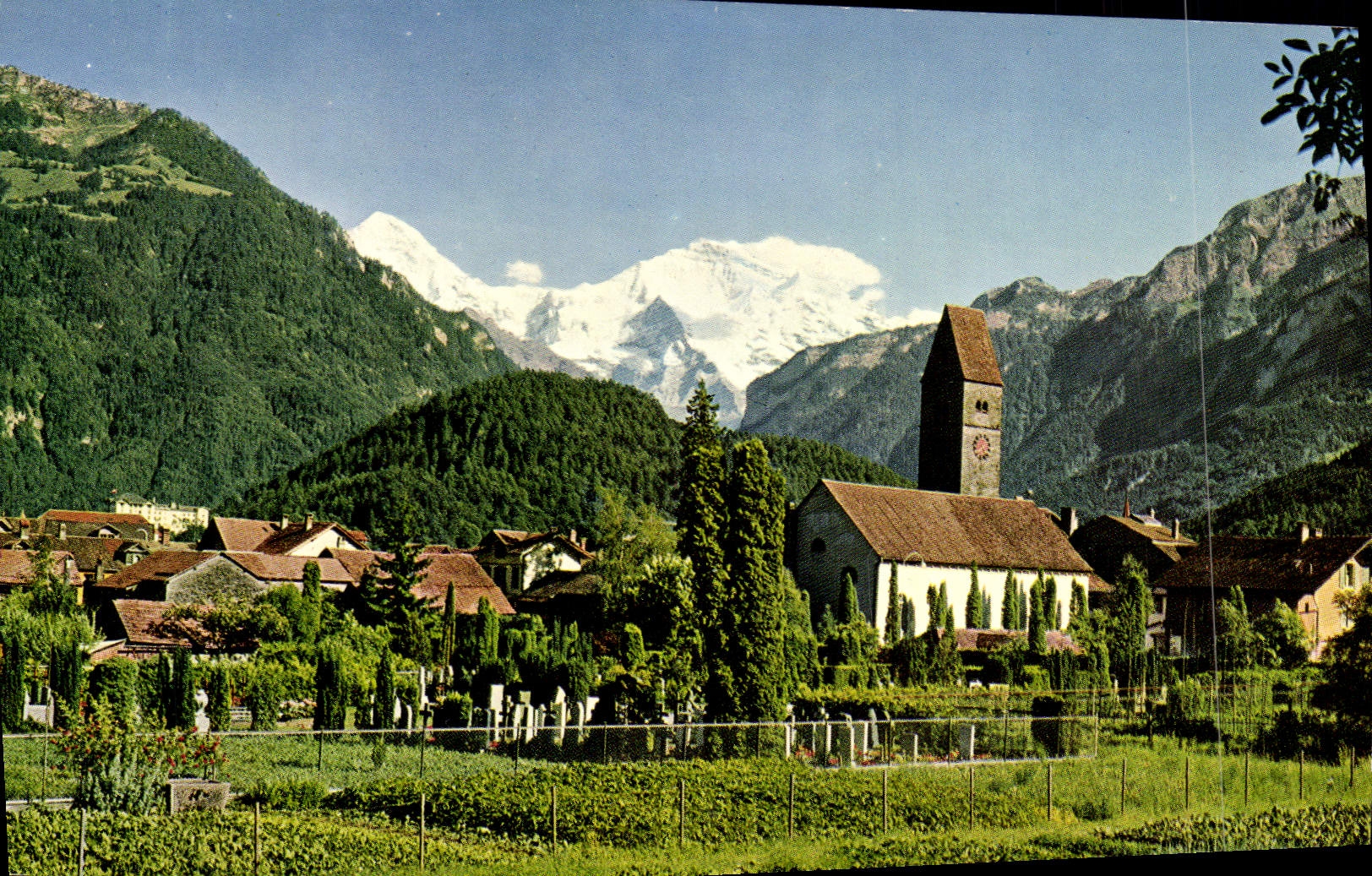 MODERN CARD Interlaken Monch Jungfrau