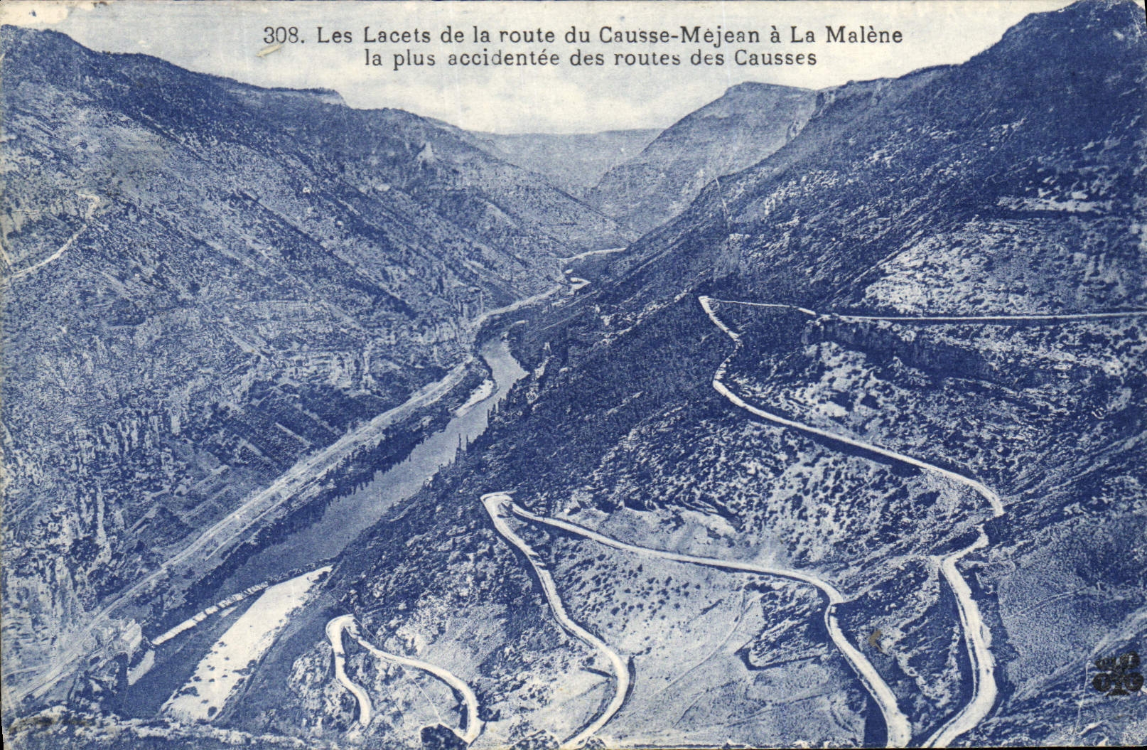 CPA Les lacets de al route du Causse Mejean a la Malene 