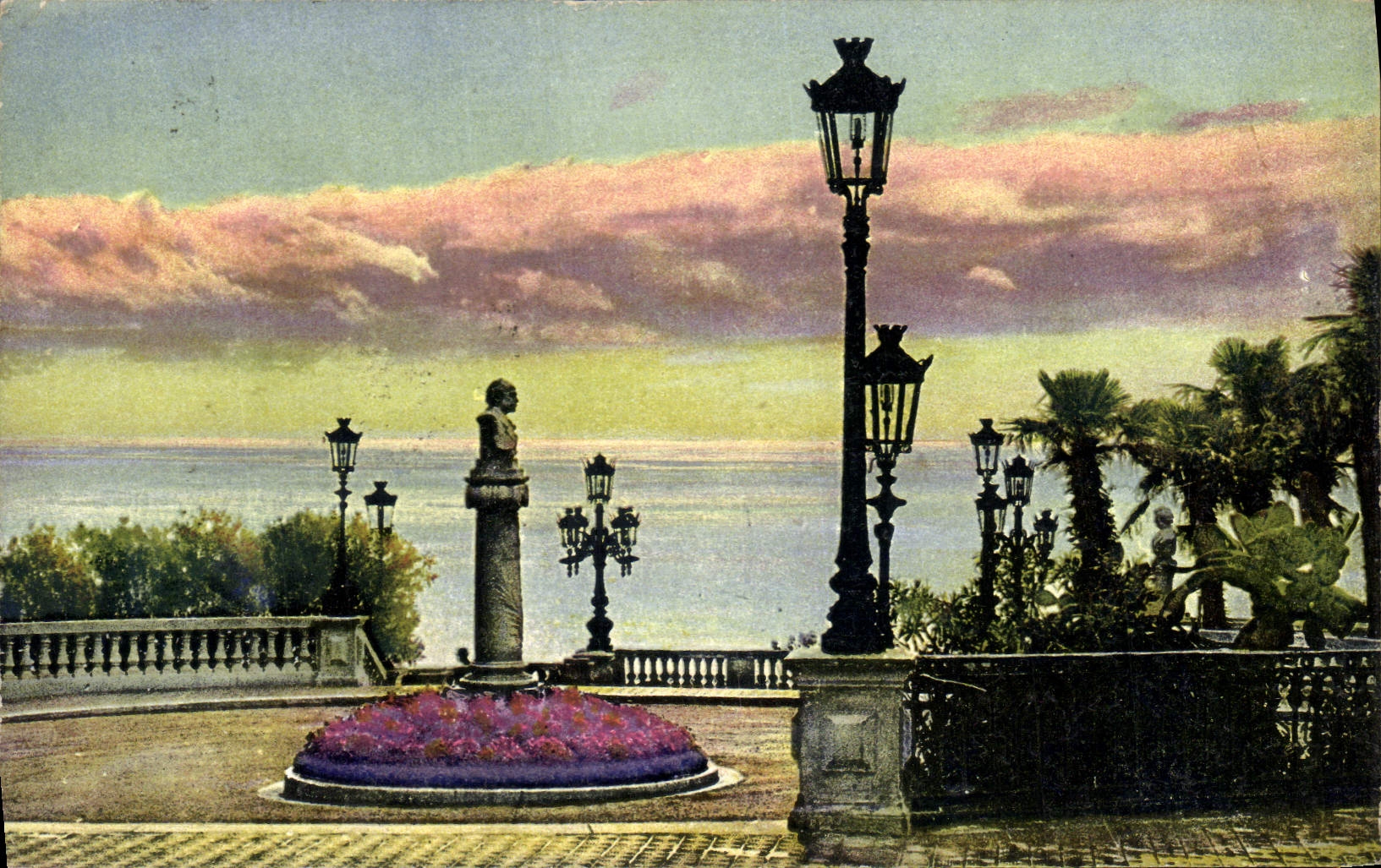 CPA Monte Carlo Les terrasses du casino Effet de soleil