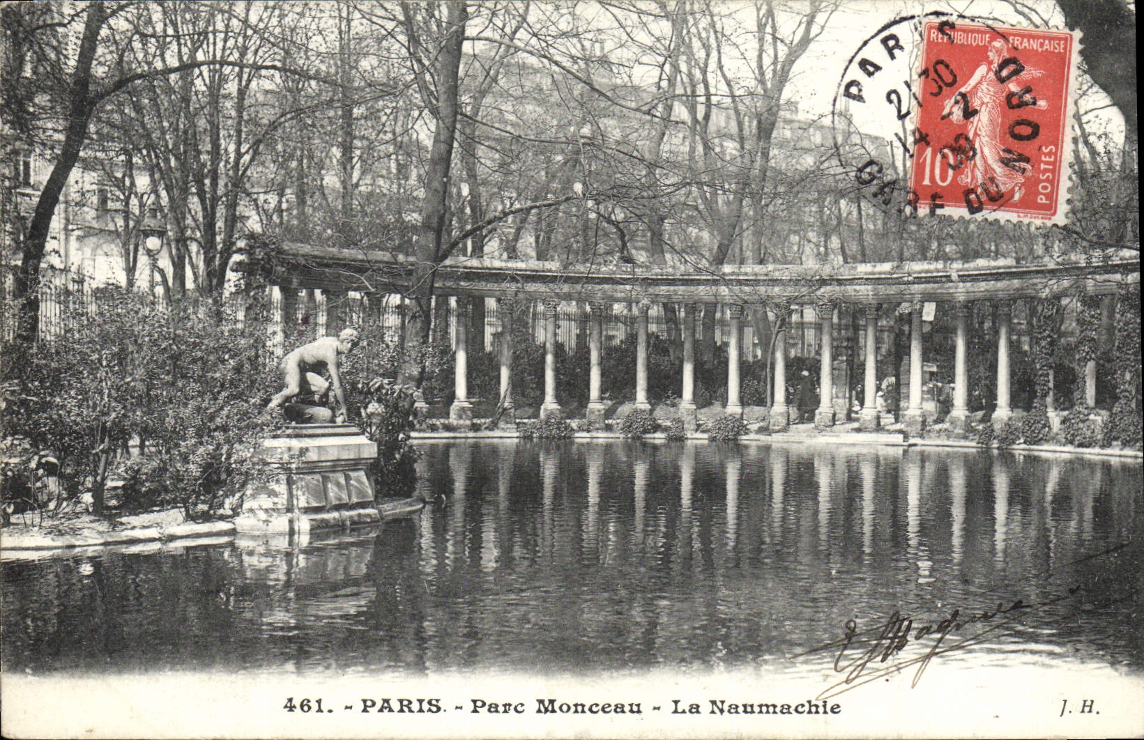 CPA Paris Parc Monceau La Naumachie 