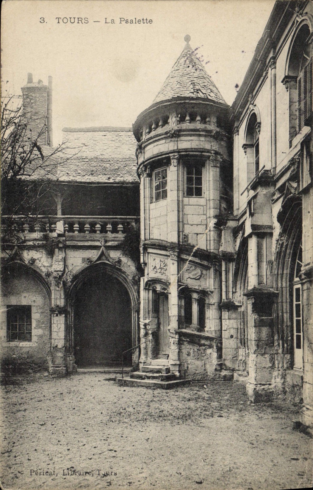 VINTAGE POSTCARD Tours Psalette