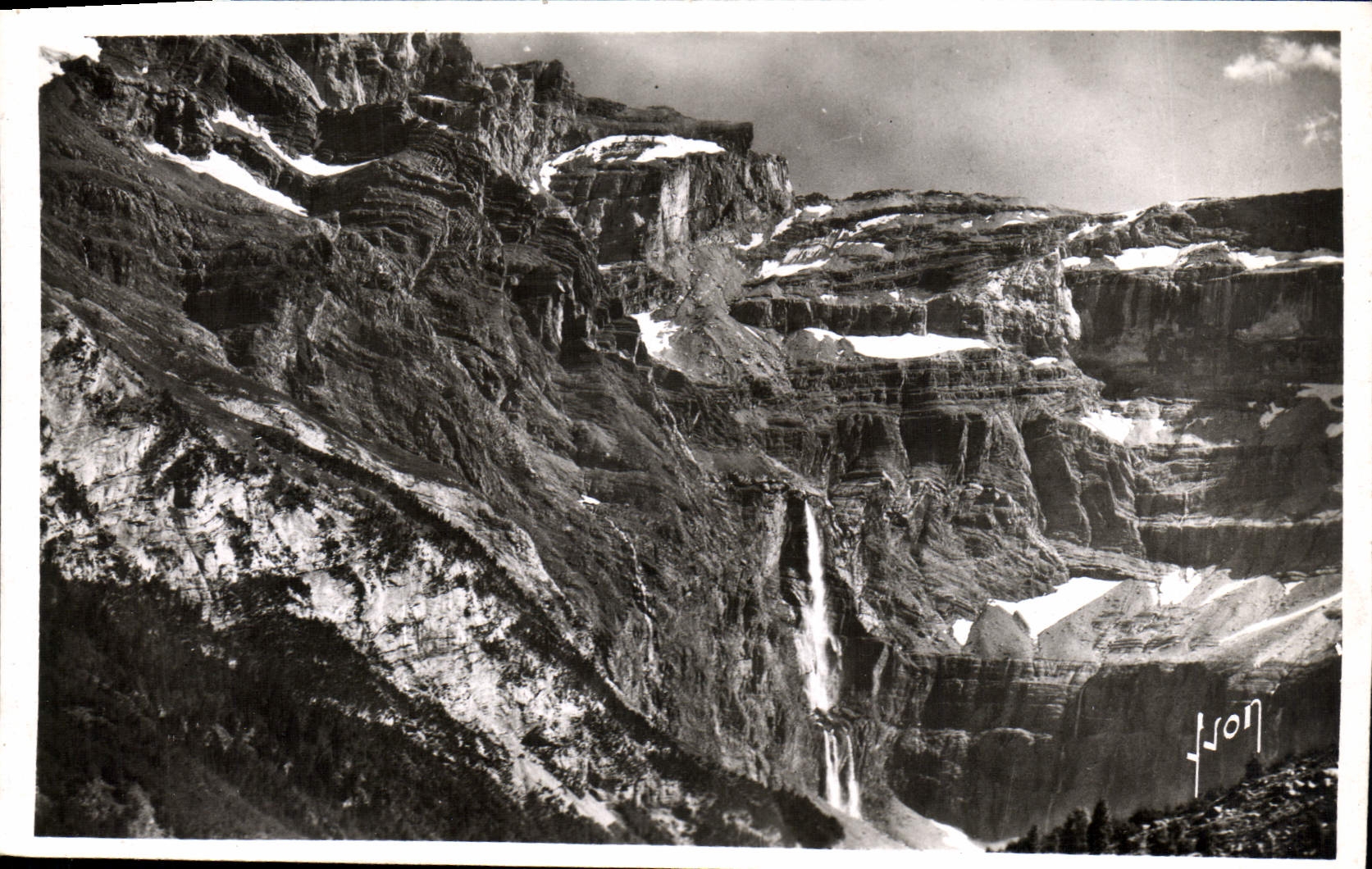 POSTAL MODERNA Circus De Gavarnie y la cascada grande