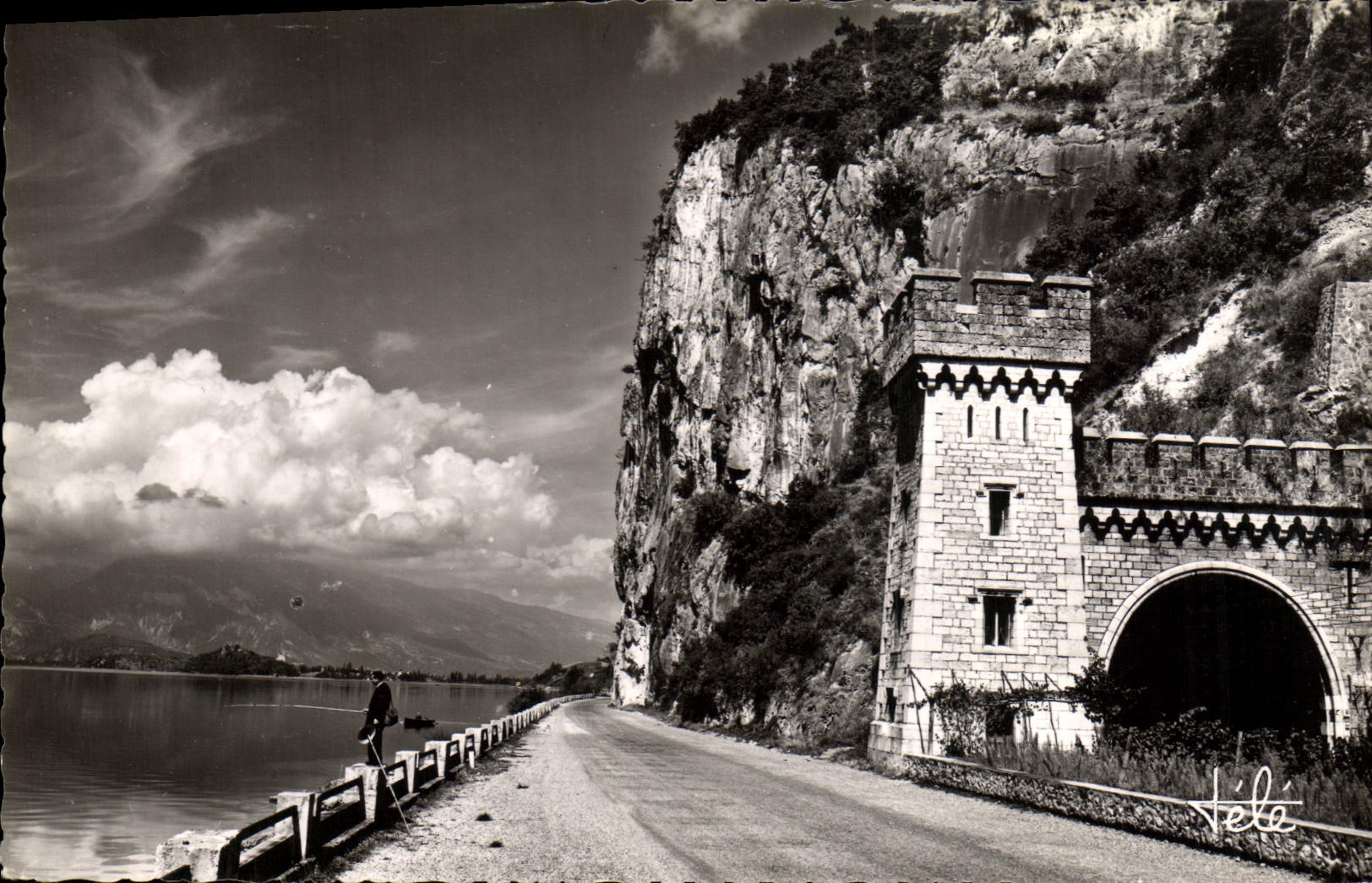 MODERN CARD Surroundings of Aix Les Bains Road of the cornice Tunnel of the large rock