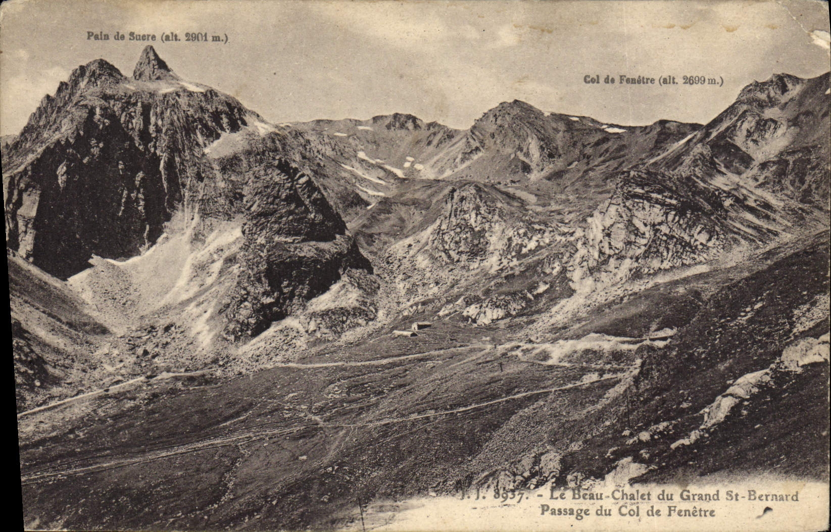 CPA Le Beau Chalet Du Grand St Bernard Passage du col de fenetre