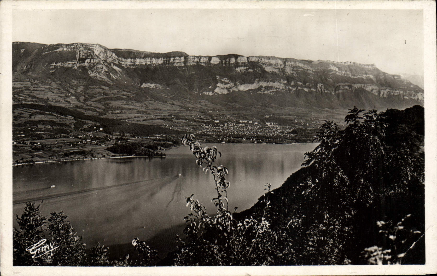 CPM Le Lac Du Bourget Aix les Bains Le Mt Revard et le Nivolet