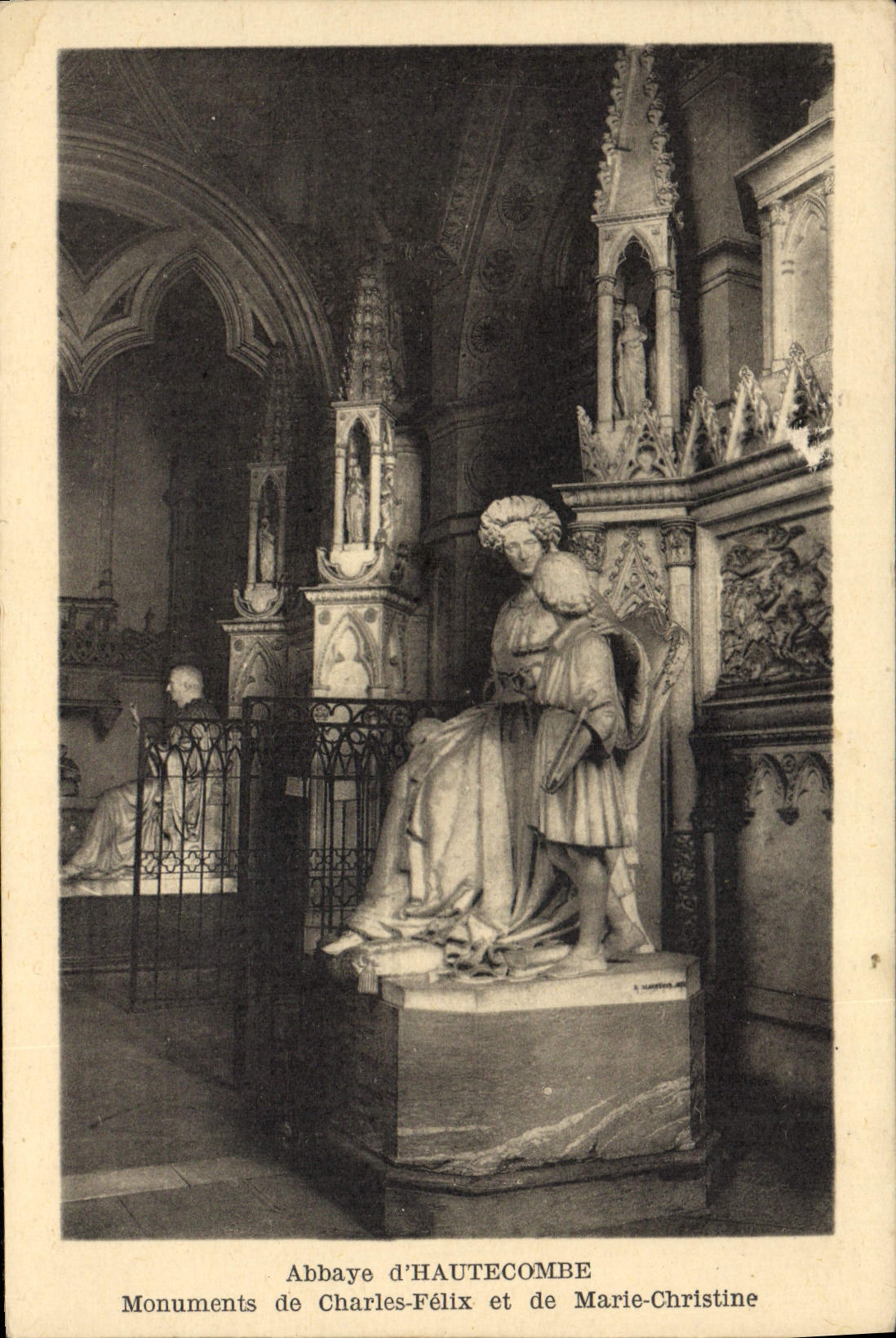 CPA Abbaye D'Hautecombe Monuments De Charles Felix Et De Marie Christine