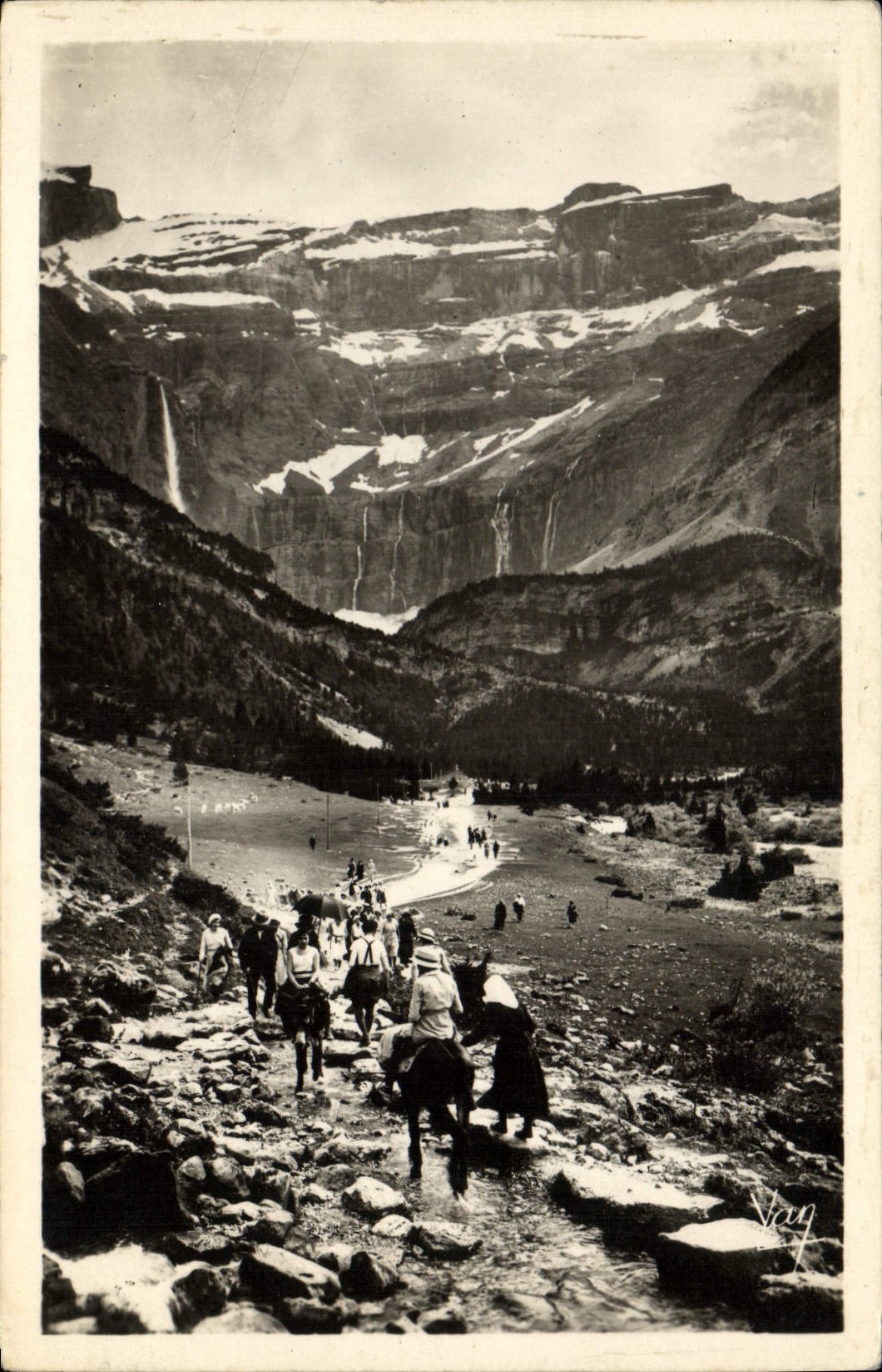 POSTAL MODERNA manera de Gavarnie del circo a la placa de Prade