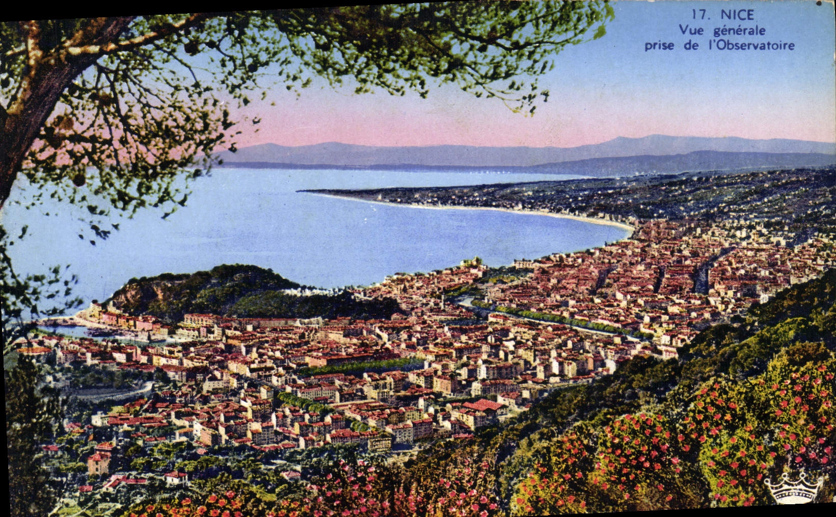 POSTAL Niza View Taken De I' Observatoire de la VENDIMIA