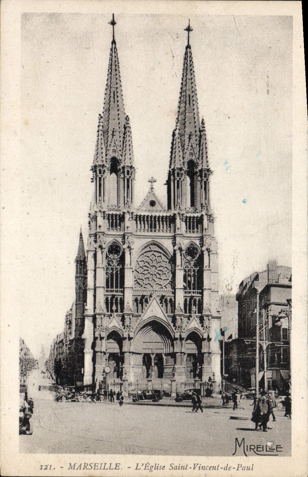 CPA Marseille L'Eglise Saint Vincent De Paul