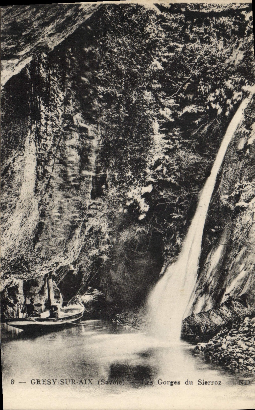 VINTAGE POSTCARD Gresy On Aix Falls Of Sierroz