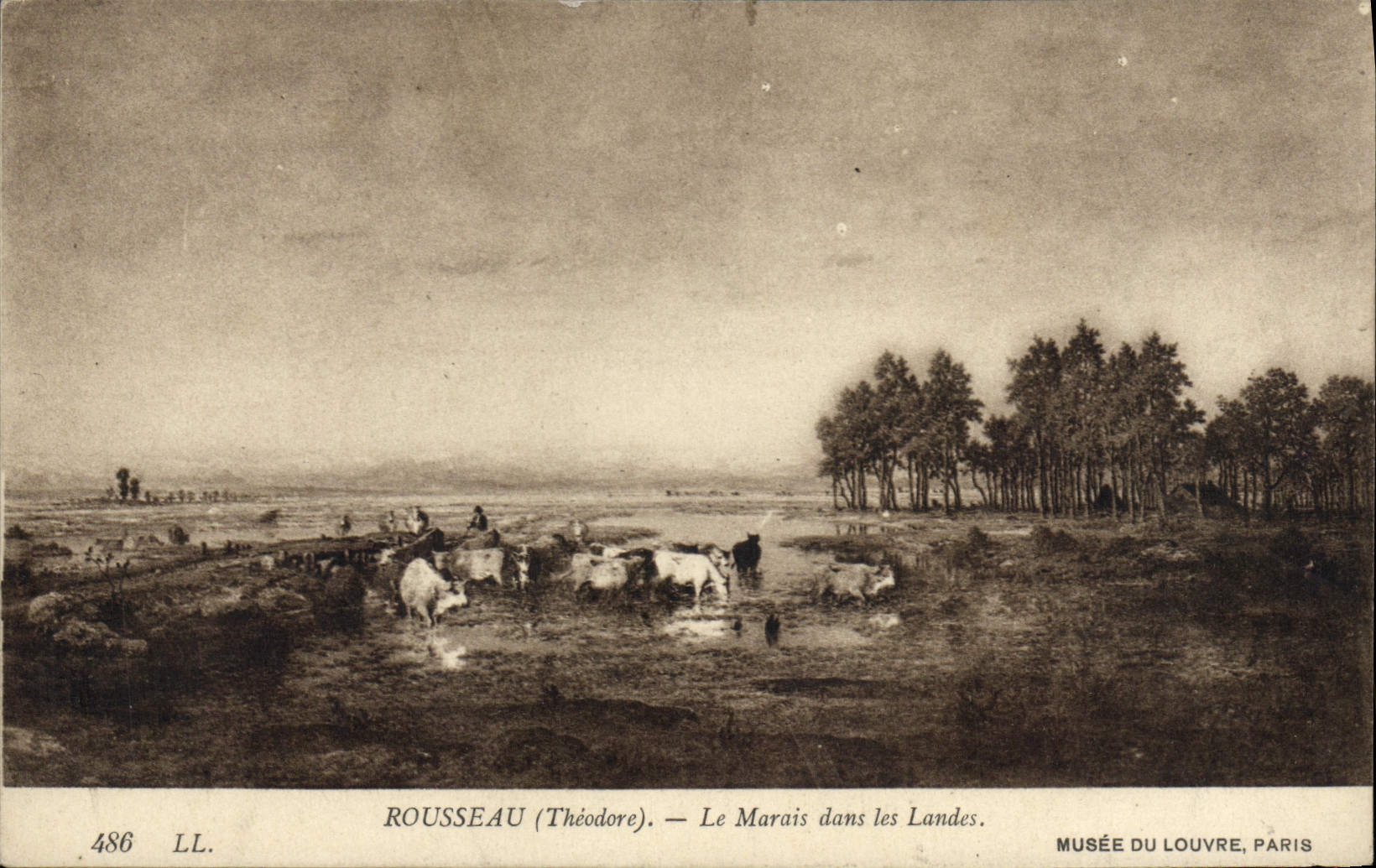 CPA Rousseau Le Marais Dans Les Landes Paris Musee du louvre