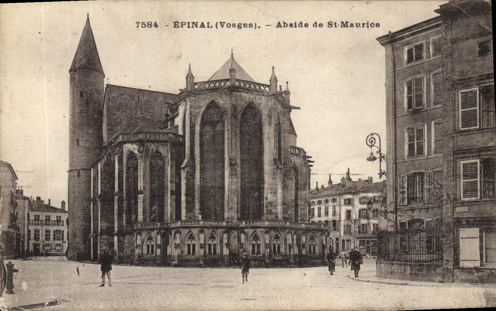 VINTAGE POSTCARD Epinal Apse Of St Maurice
