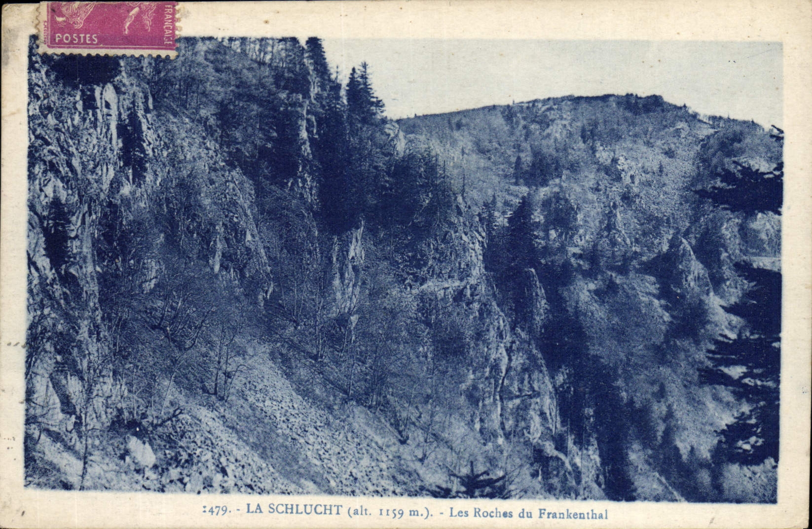 CPA La Schlucht Les Roches Du Frankenthal