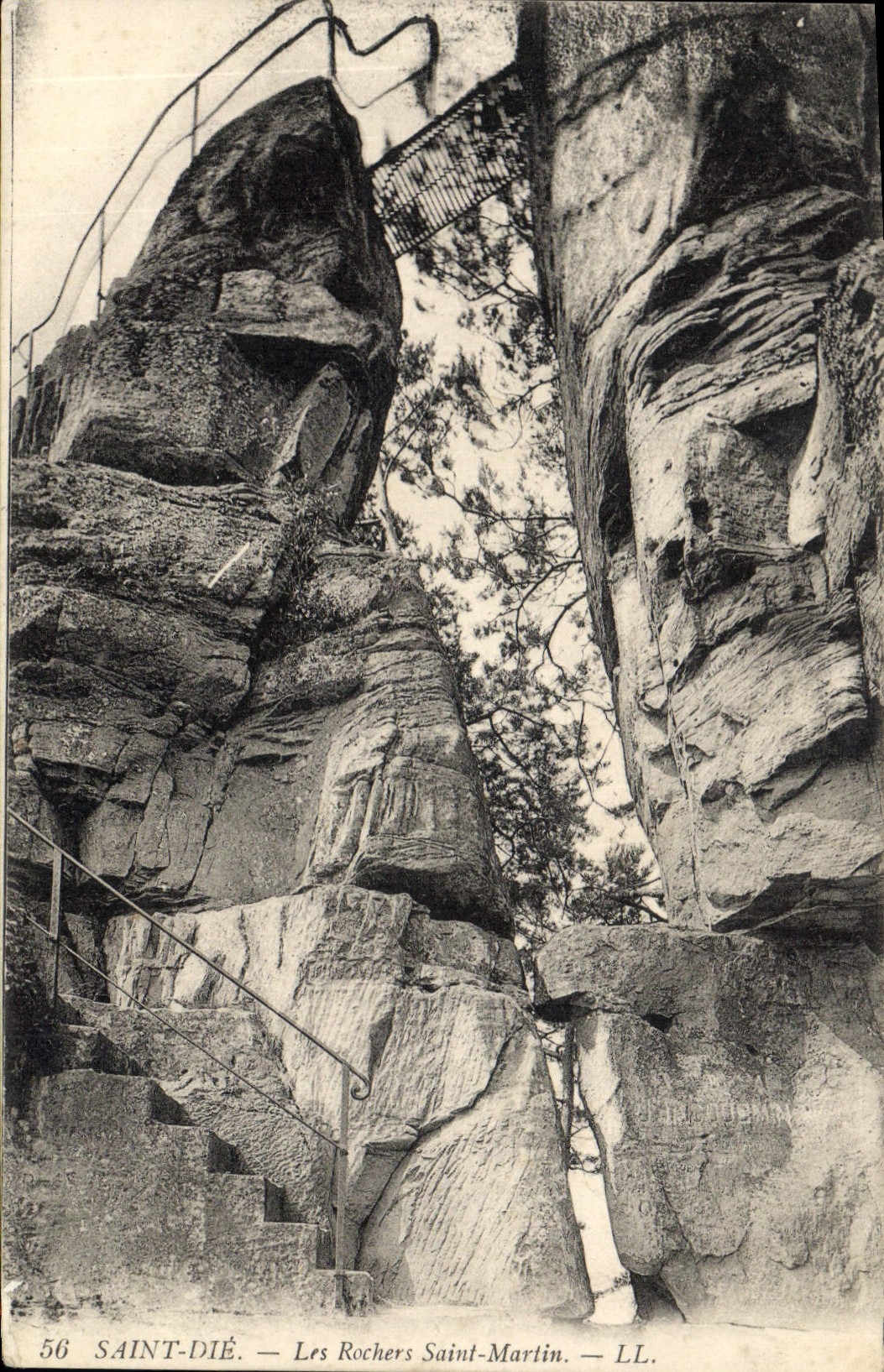 CPA Saint Die Les Rochers Saint Martin