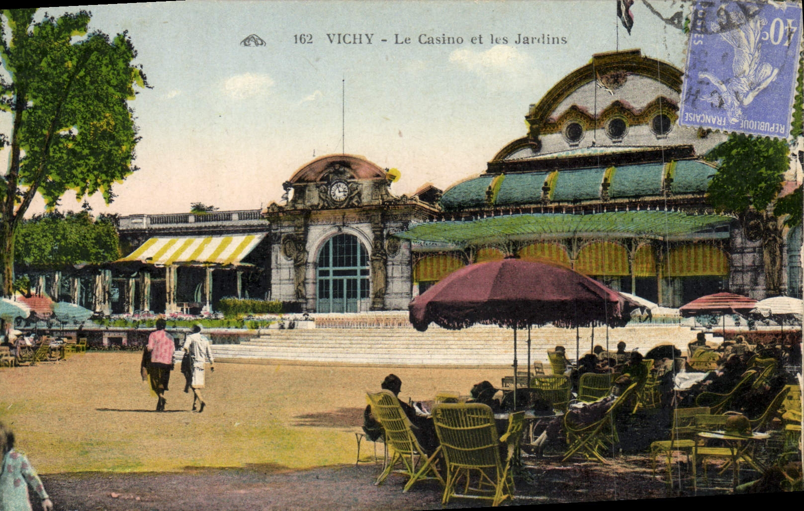CPA Vichy Le Casino Et Les Jardins