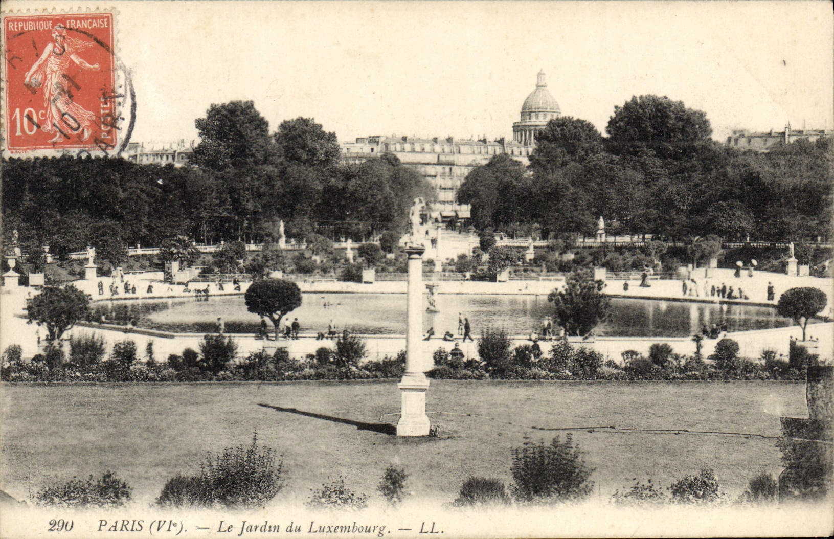 CPA Paris Le Jardin Du Luxembourg