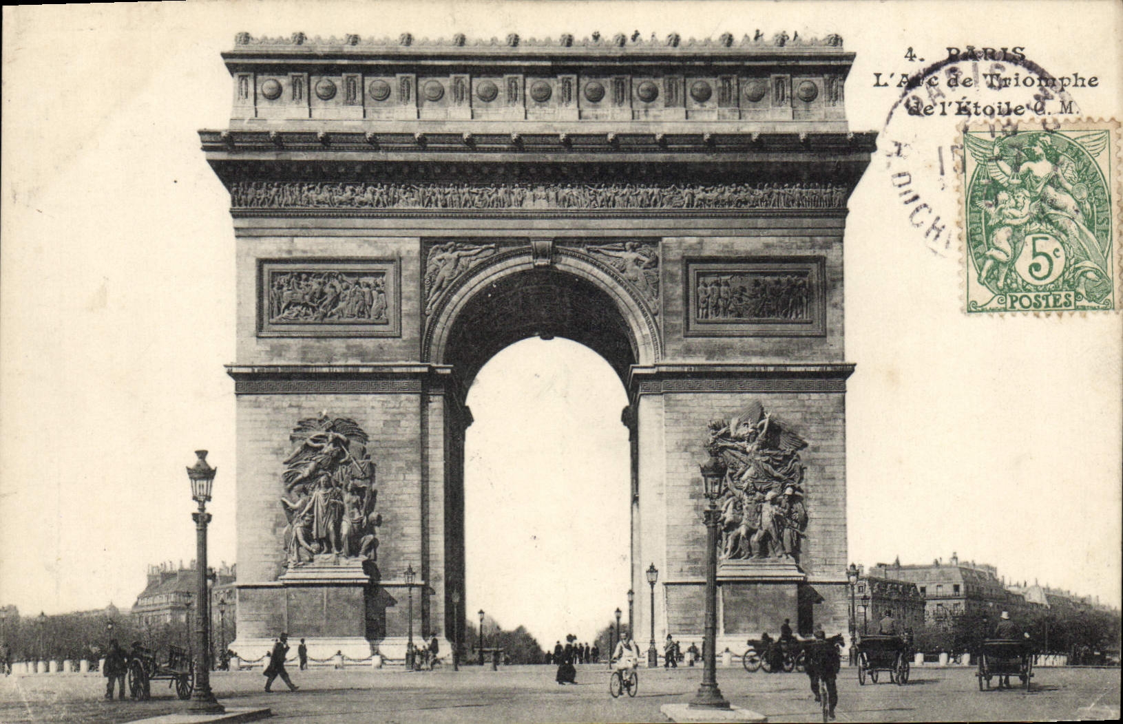 CPA Paris L'Arc De Triomphe