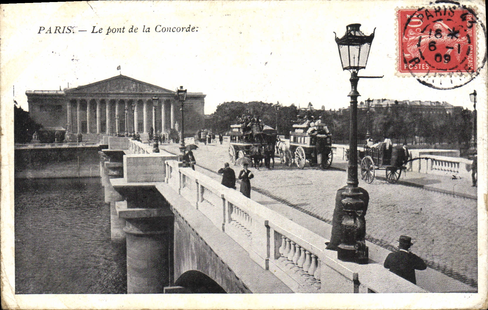 CPA Paris Le Pont De La Concorde