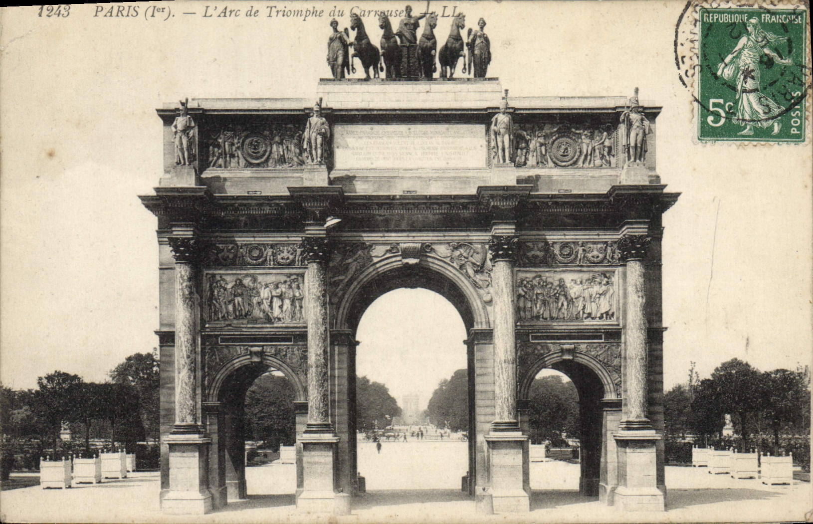 CPA Paris L'Arc De Triomphe